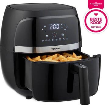2dekans | Tomado TAF3202B - Airfryer - Heteluchtfriteuse -, Ophalen of Verzenden, Zo goed als nieuw