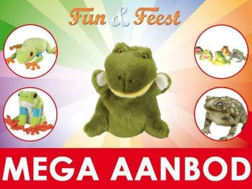 Kikker knuffels - grootste aanbod knuffel kikkers, Ophalen of Verzenden, Nieuw, Kikker