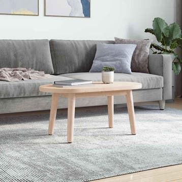 vidaXL Tafelblad 70x35x2,5 cm massief grenenhout ovaal, Verzenden, Nieuw