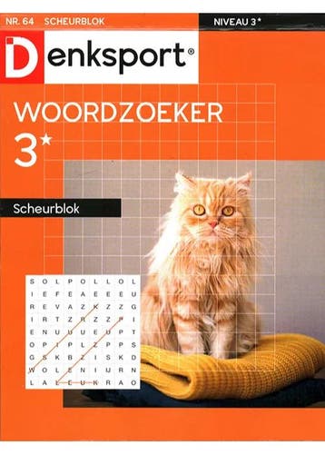 Denksport Woordzoeker Scheurblok - 64 2025, Verzenden, Nieuw, Sport en Vrije tijd