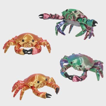 Flexibele 3D Geprinte Krab Speelgoed met Beweegbare Gewricht