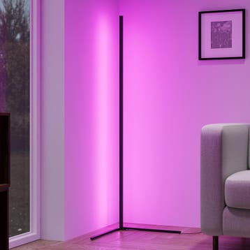 Vloerlamp - Hoeklamp - RGB - Aluminium, 100 tot 150 cm, Nieuw, Overige fittingen, Ophalen of Verzenden