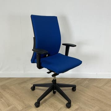 Haworth Comforto 39 bureaustoel, blauw - zwart, Huis en Inrichting, Bureaustoelen, Ophalen of Verzenden, Ergonomisch, Gebruikt
