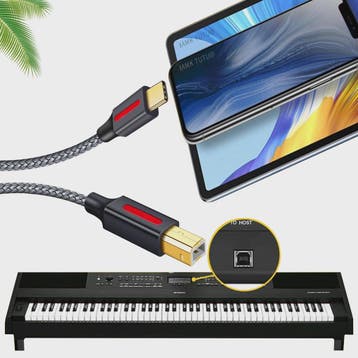 USB-C naar USB Printerkabel - 1, 2, 3, 5 of 6 Meter - Voor M, Verzenden, Nieuw
