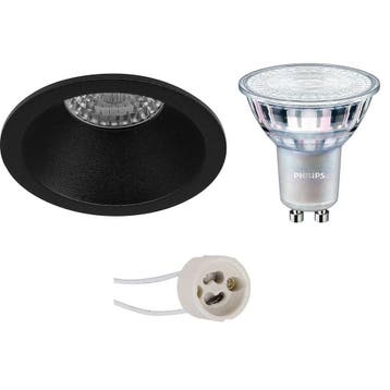 GU10 Inbouwspot Set - Mat Zwart - Inbouw Rond - Verdiept -, Huis en Inrichting, Ophalen of Verzenden, Nieuw, Overige fittingen