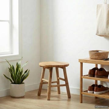 vidaXL Tuinkruk Naturel Ø 38 x 42 cm Bamboe, Tuin en Terras, Verzenden, Nieuw, Hout