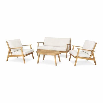 Online veiling: Olive loungeset, loungeset (4-delig), Nieuw