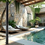 Ofanto-zonnedouche 35 l - zwart/zilver, zonder beschermhoes/, Verzenden, Nieuw