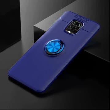 Xiaomi Redmi Note 9 Pro Hoesje met Metalen Ring  - Auto, Verzenden, Nieuw