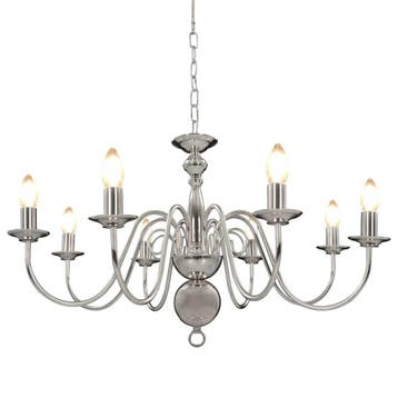 Luxe Kroonluchter 80cm | Tweedekansje | Laatste Stuk!, Ophalen of Verzenden, Zo goed als nieuw, Metaal, Klassiek