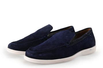 Memphis One Loafers in maat 40 Blauw, Kleding | Heren, Loafers, Zo goed als nieuw, Memphis One, Verzenden