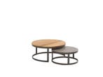 Taste by 4 seasons outdoor stonic set van 2 coffee tables, Nieuw, Overige materialen, Bijzettafel