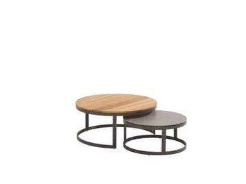 Taste by 4 seasons outdoor stonic set van 2 coffee tables, Nieuw, Overige materialen, Bijzettafel