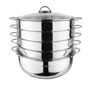GGM Gastro | Stoomkoker - Rvs - 7 liter - Ø32cm - hoogte: |, Verzenden, Nieuw in verpakking, Overige typen