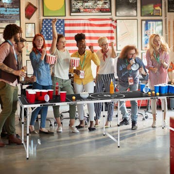 Aluminium bierpongtafel Brew Battle, opvouwbaar - zwart, Verzenden, Nieuw
