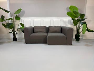 HAY Mags Sofa Stof Bank Grijs, Hoekbank, Tweepersoons, Ophalen of Verzenden, Zo goed als nieuw