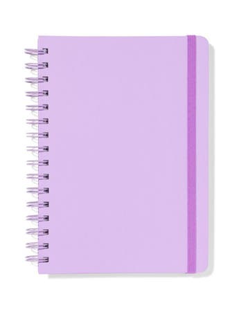 HEMA Notitieboek A5 gelinieerd lila, Verzenden, Nieuw