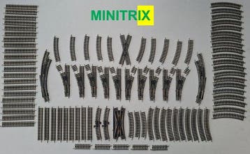 Minitrix N - 4900 serie - Modeltreinsporen (104) -, Nieuw