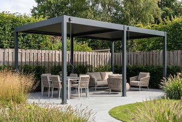 Lamellen overkapping - 3,6x6 m. - Aluminium - Antraciet -, Verzenden, Nieuw