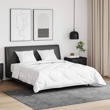vidaXL Dekbed Set met kussen 3 st Wit Donsveertjes, Verzenden, Nieuw, Wit