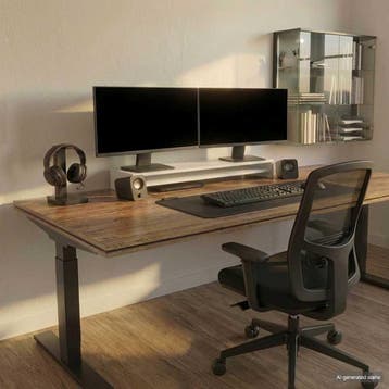 vidaXL Monitorstandaard 100x24x13 cm bewerkt hout wit, Verzenden, Nieuw