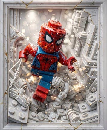 Makayhos - [Canvas] Arachnid Avenger – Urban Stone, Nieuw