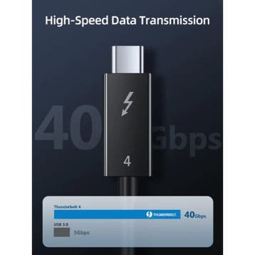 Cabletime Thunderbolt 4 Kabel – 40Gbps - Snel en Krachtig, Ophalen of Verzenden, Nieuw