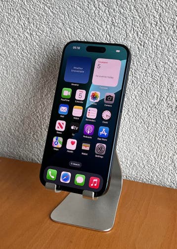 Apple iPhone 15 Pro 128GB blauw / Garantie / Nette staat, 128 GB, Blauw, Refurbished, Ophalen of Verzenden