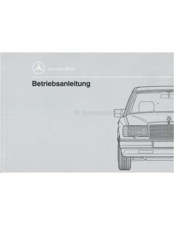 1990 MERCEDES BENZ E KLASSE INSTRUCTIEBOEKJE DUITS, Auto diversen, Handleidingen en Instructieboekjes