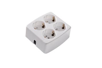 Martin Kaiser 4-Socket Desktop Voedingsstrip Vierkant Wit, Verzenden, Nieuw, Overige typen