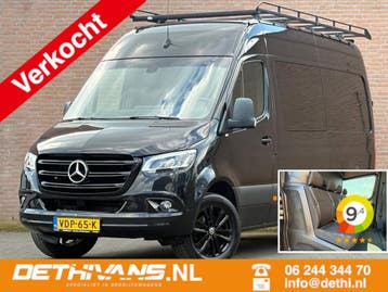Zakelijke Lease |  Mercedes-Benz Sprinter 319CDI 3.0V6 L2H2, Stof, Gebruikt, Zwart, Mercedes-Benz