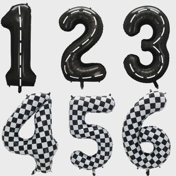 Grote Raceauto Nummer Ballonnen Set - Perfect voor Verjaarda, Verzenden, Nieuw