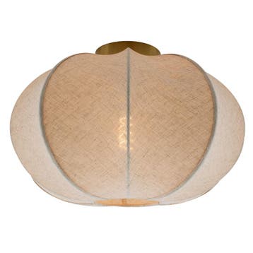 Landelijke plafondlamp beige, Agnes, Ophalen of Verzenden, Nieuw