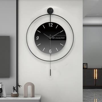 Stille Wandklok Modern | 34% Korting, Ophalen of Verzenden, Zo goed als nieuw, Wandklok