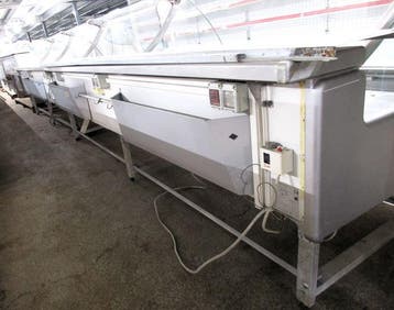 RVS Koeltoonbank – B250 x D120 x H122 cm – zonder motor, Gebruikt