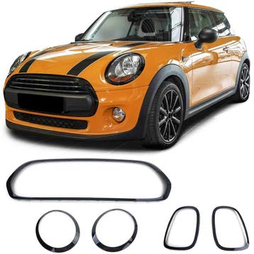 Black-Out pakket Mini Cooper F55 F56 F57 14-18 Grill /, Ophalen of Verzenden, Nieuw
