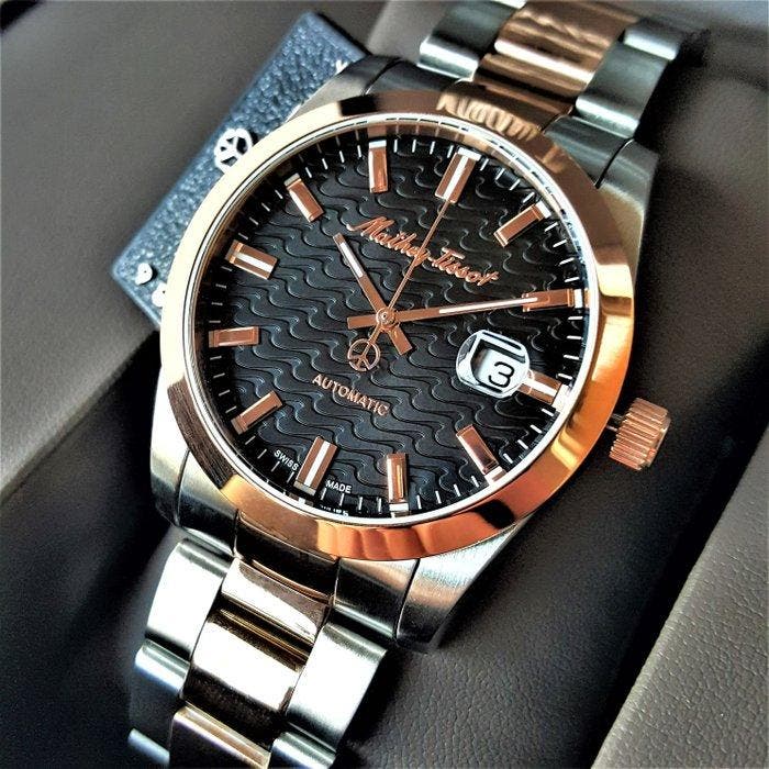 Mathey-Tissot - Swiss Automatic - Cyclops Loupe - Gold - NEW, Sieraden, Tassen en Uiterlijk, Horloges | Heren