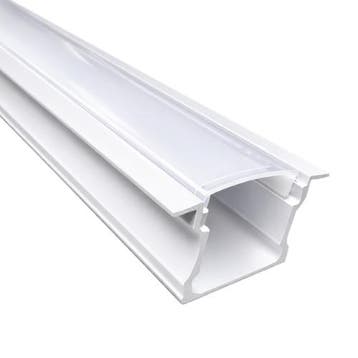 LED Strip Profiel Inbouw | 3 Meter uit één stuk | Wit | 16., Ophalen of Verzenden, Nieuw