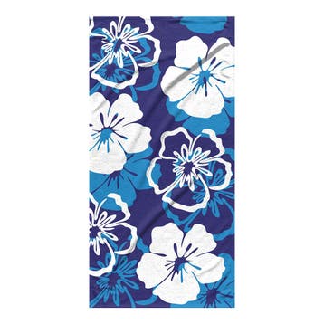 Strandlaken Ocean Hibiscus 75x150 cm, Verzenden, Nieuw, Blauw