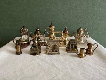 Set cosmetische accessoires (15) - Messing
