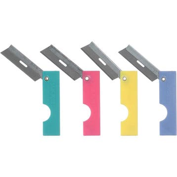 Scheermesje met Handvat  Blauw     12 stuks, Verzamelen, Ophalen of Verzenden, Nieuw