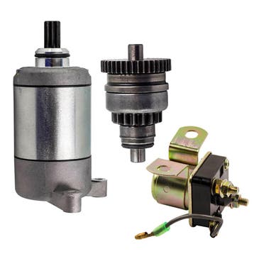 Startmotor + Solenoid Relay geschikt voor Polaris Utility..., Verzenden, Nieuw
