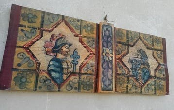 Decoratief ornament - Italië - plafondplanken