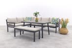 GI Corsica lounge-dining set links (4-delig) - Carbon black, Verzenden, Nieuw, Overige materialen, Loungeset