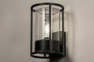 Rietveld Wandlampen - Zwart - Glas, Aluminium, Verzenden, Nieuw