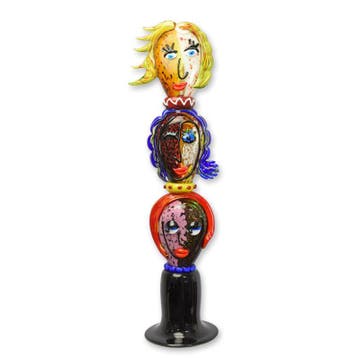 A MURANO STYLE GLASS TOTEM (Beeldjes - Decoratie, Interieur), Verzenden, Nieuw