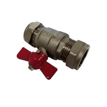 Kogelkraan messing 15mm knelkoppeling, Verzenden, Nieuw