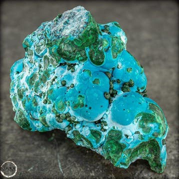 Natuurlijke malachiet-chrysocolla ruwe monster met intense