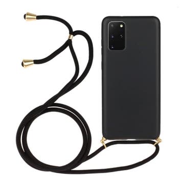 Galaxy S20 Plus Crossbody TPU Hoesje met Koord Zwart, Ophalen of Verzenden, Nieuw