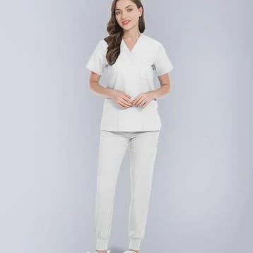 Comfortabele Dames Scrub Set - Medische Werkkleding Top & Br, Verzenden